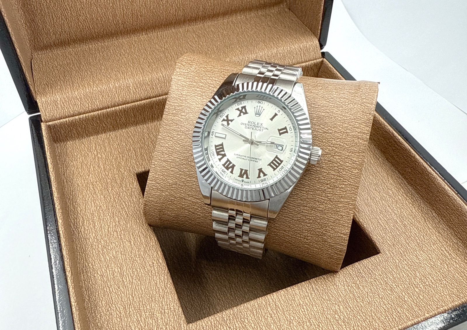 Rolex Date-Just “White Gold & Brown”