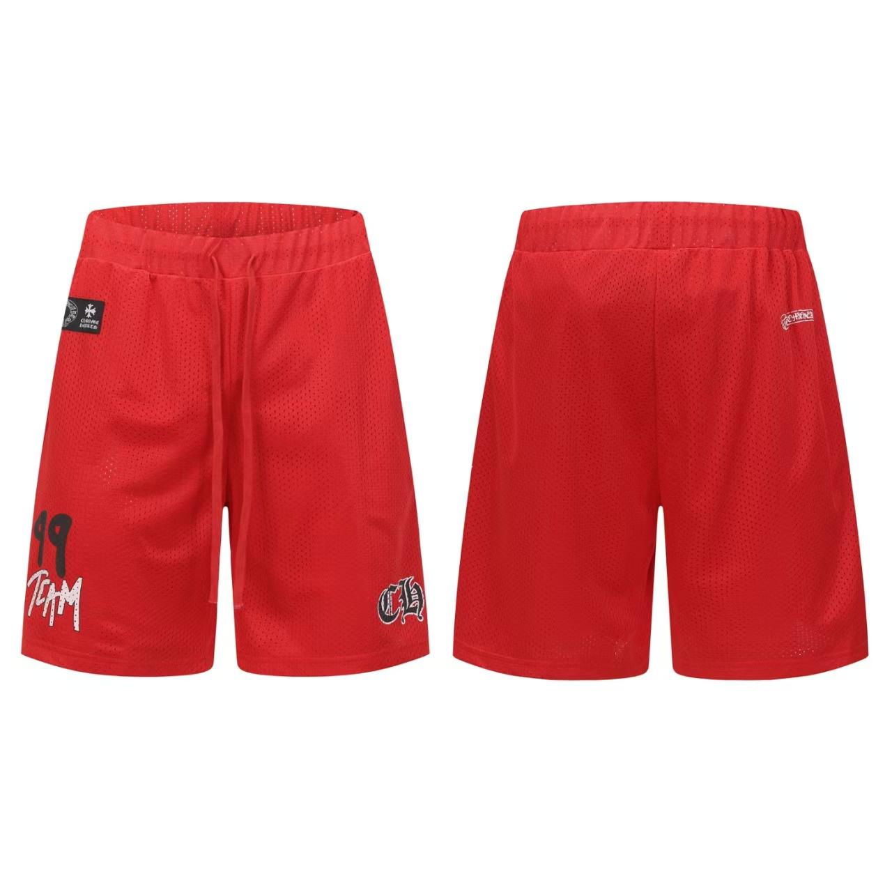 Chrome Hearts Mesh Shorts - Red