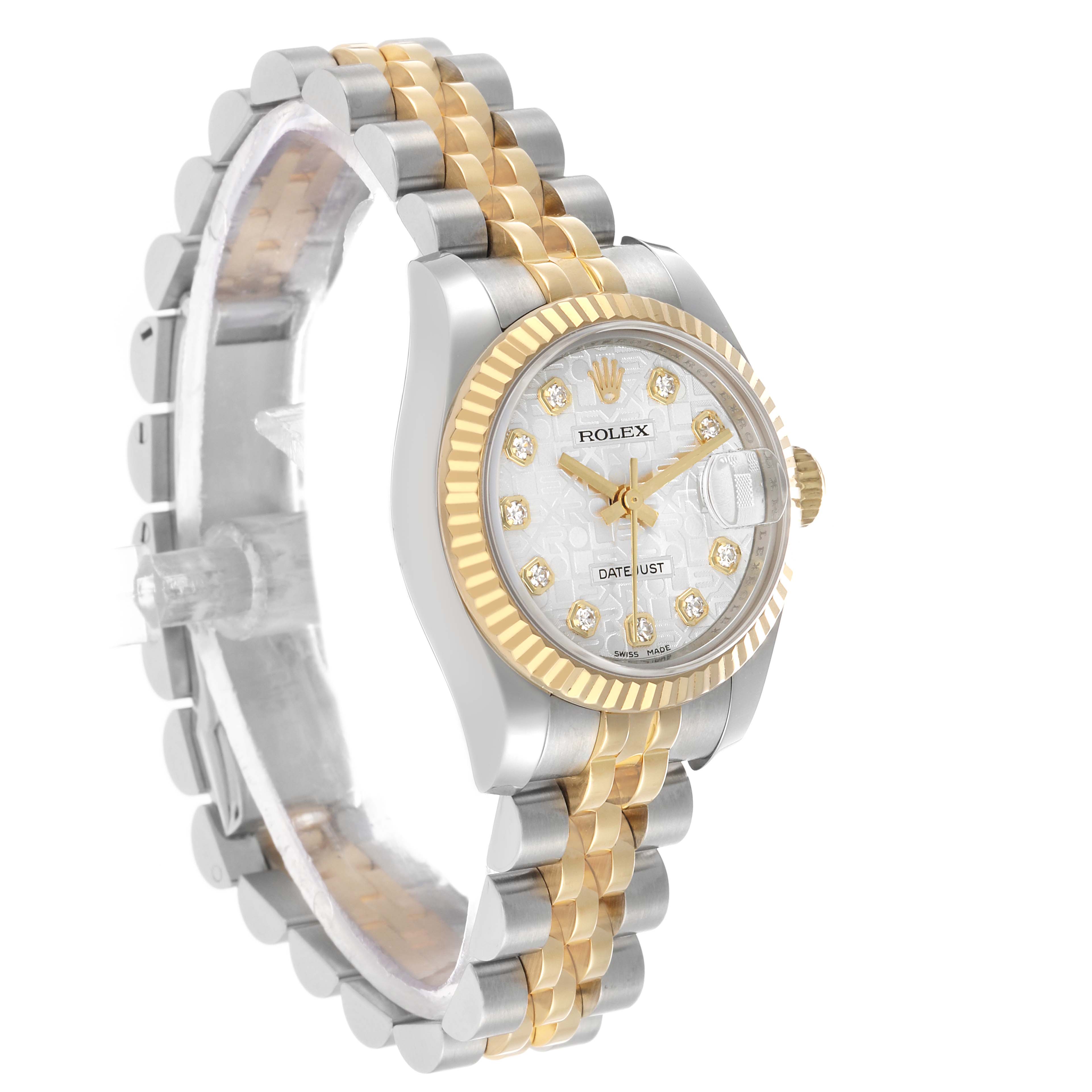 Rolex Datejust Anniversary Diamond Dial Yellow Gold Ladies Watch 179173