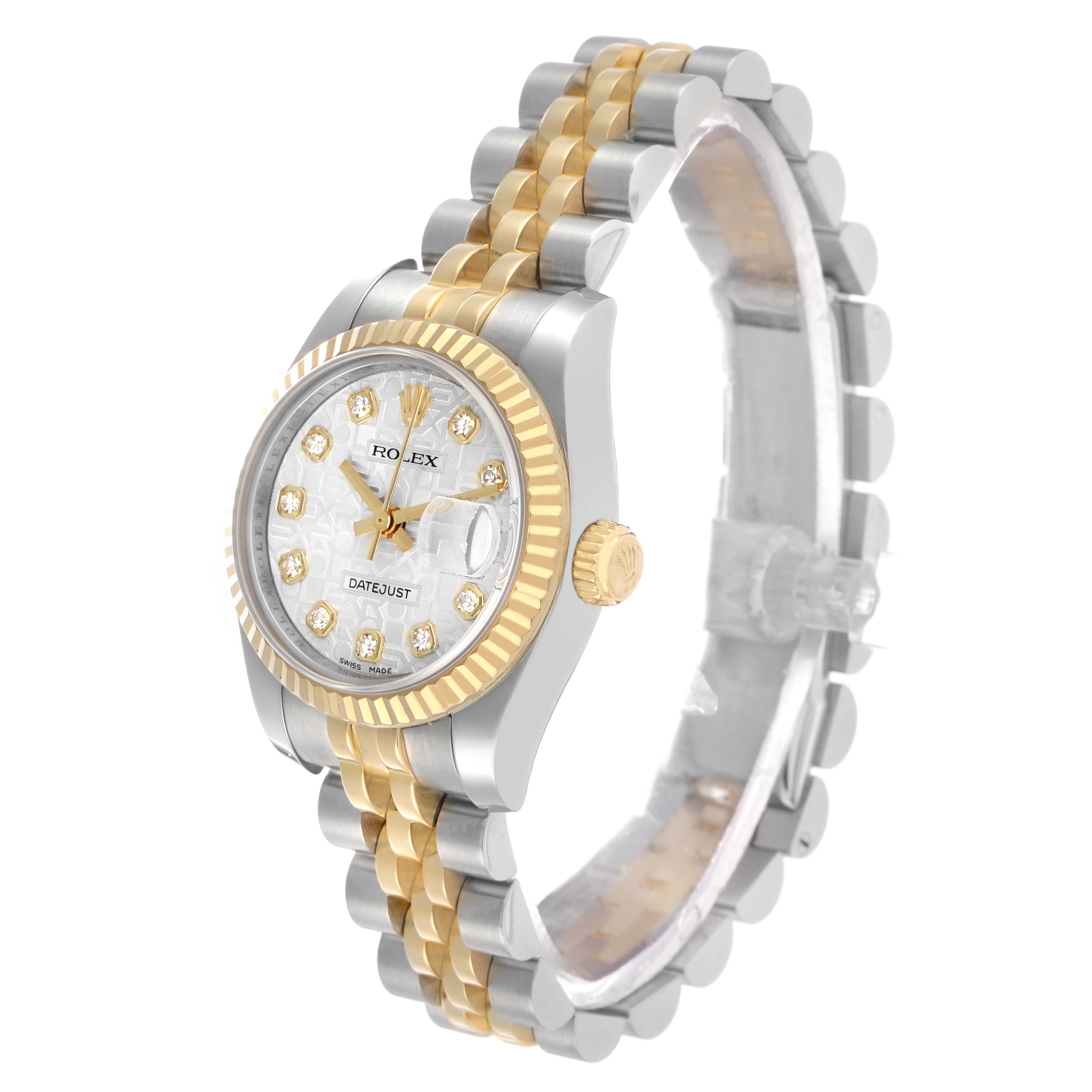 Rolex Datejust Anniversary Diamond Dial Yellow Gold Ladies Watch 179173