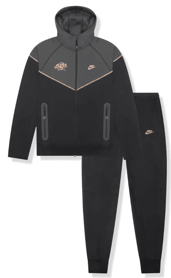 SYNA WORLD X Nike Tech Fleece Tracksuit - "Black" - CHEARTZ