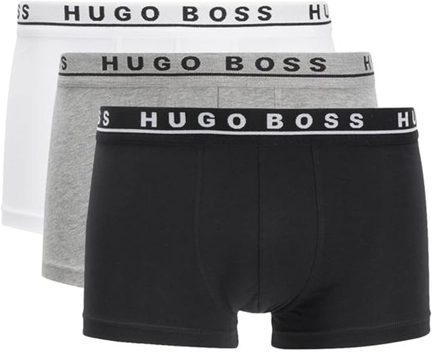 3 Pack Hugo Boss Boxer Briefs - "Black/White/Gray"