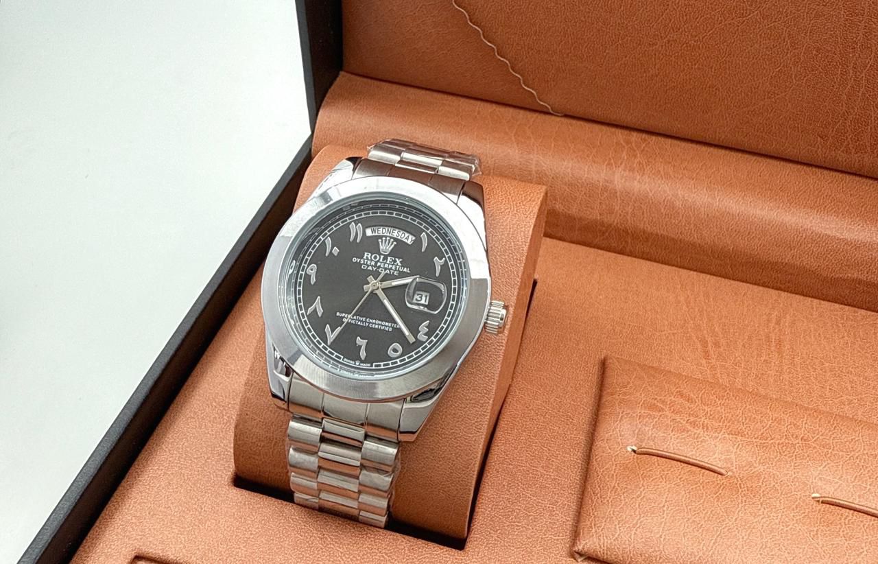 Rolex Day-Date Black Dial - Arabic Numerals