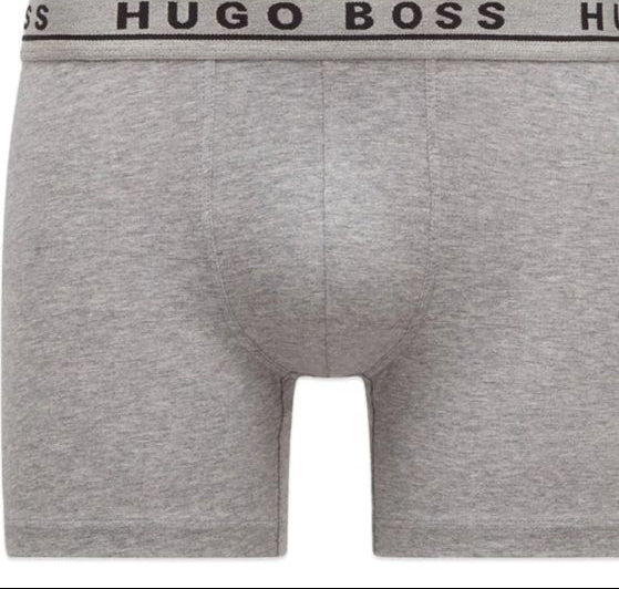3 Pack Hugo Boss Boxer Briefs - "Black/White/Gray"
