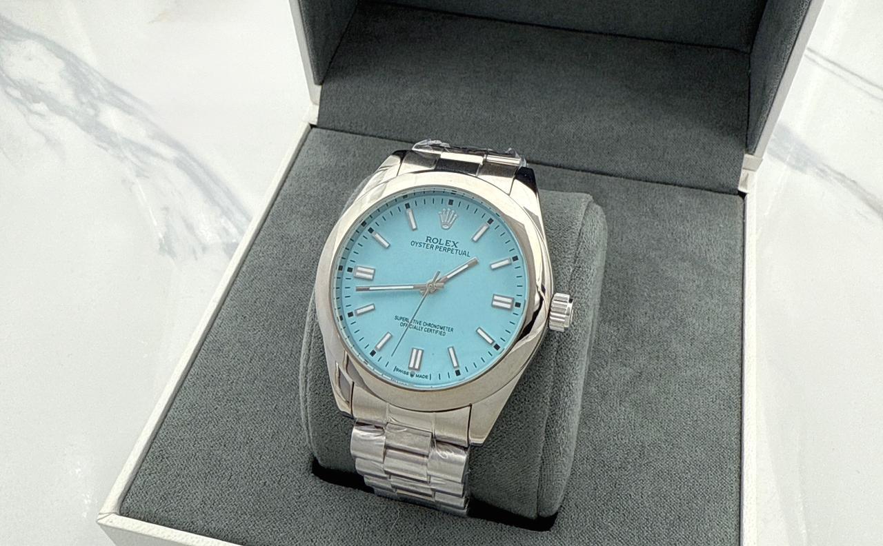 Rolex Oyster Perpetual - "Tiffany/Silver"