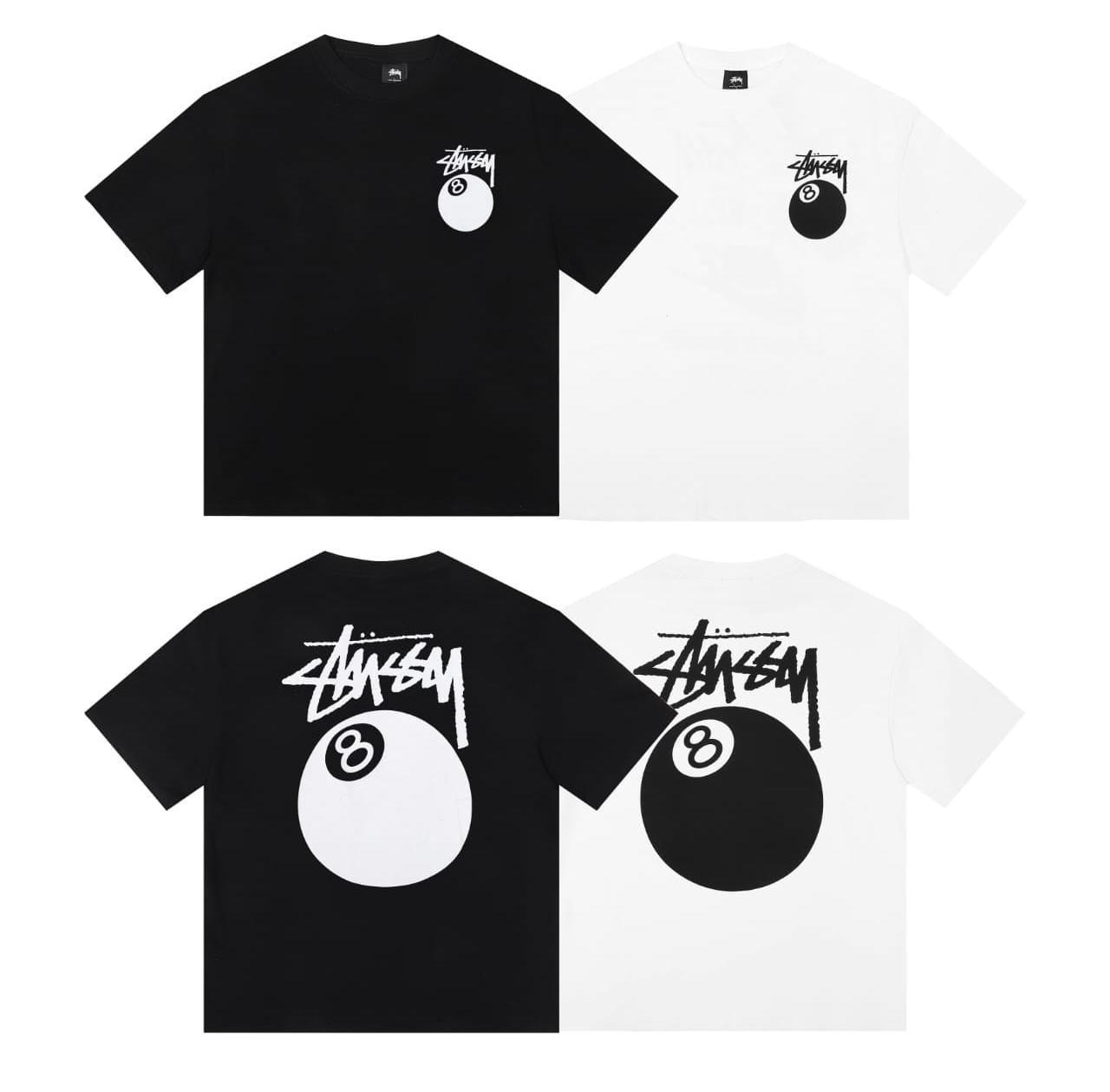 Stussy T-shirt - "Black/White"