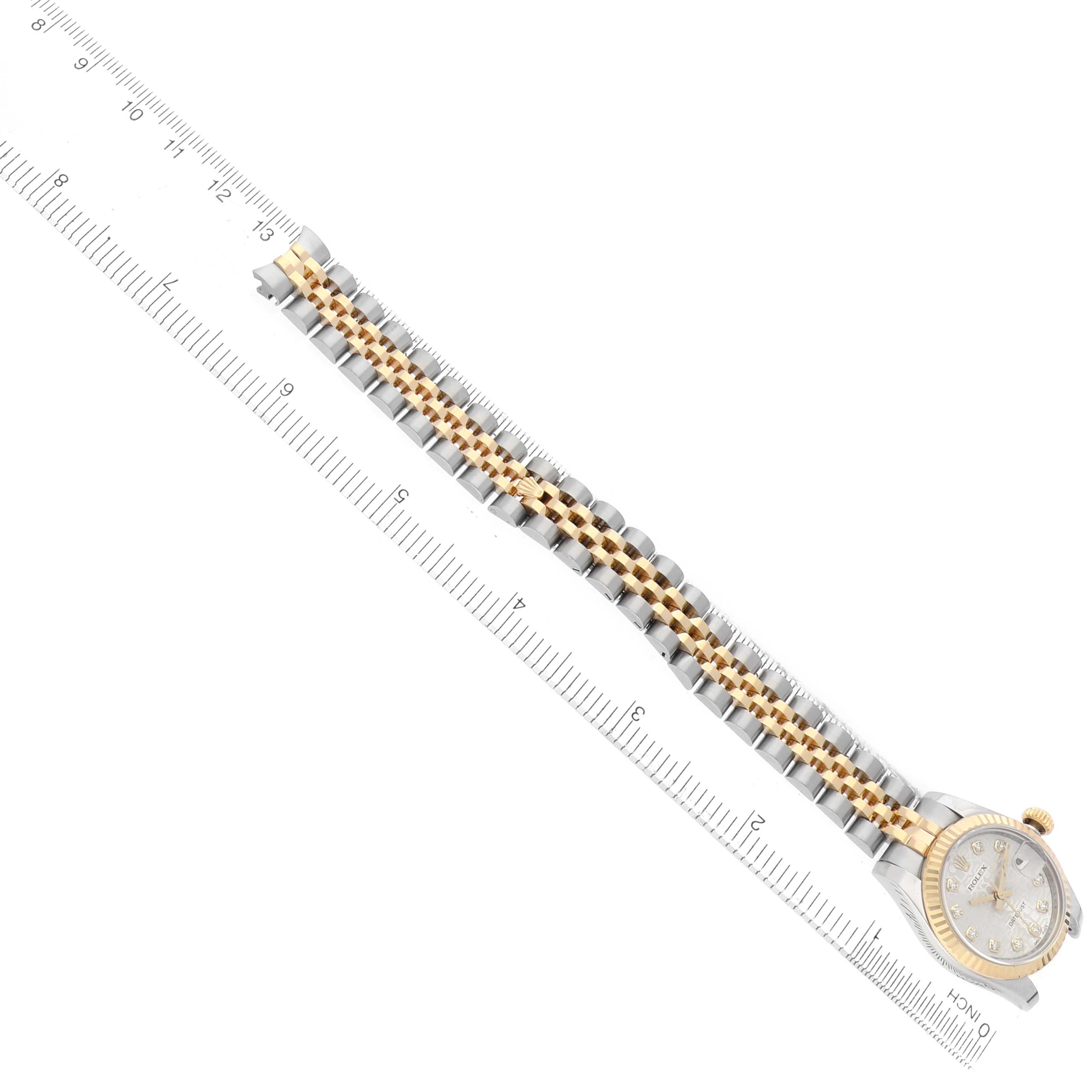 Rolex Datejust Anniversary Diamond Dial Yellow Gold Ladies Watch 179173