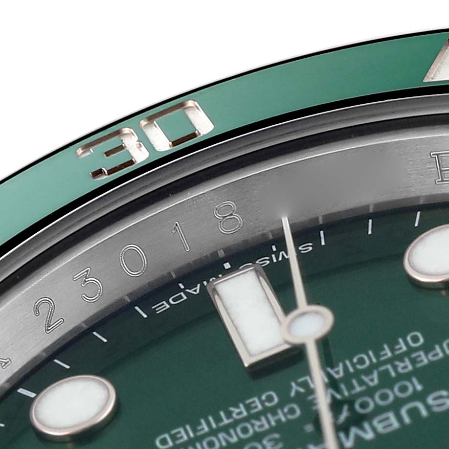 Rolex Submariner Steel Hulk Green Dial Mens Watch 116610LV Box Card